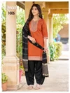 Queen By Banwery Vertican Embroidery Readymade Patiyala Dress 